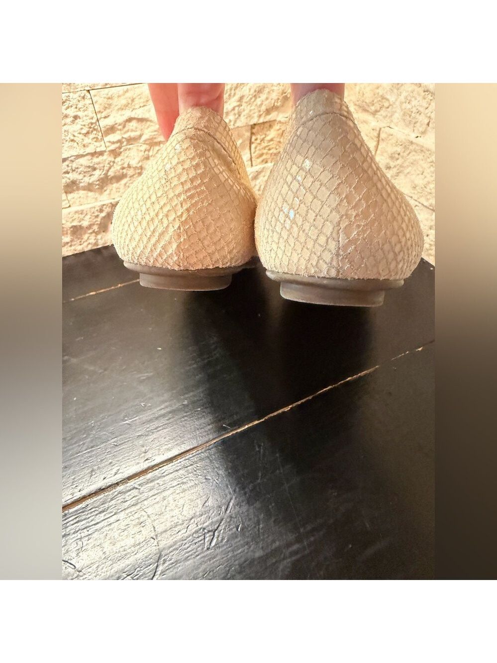 Vionic Larrun Snakeskin Loafers Ivory Slip On Women’s Sz 7.5 - Picture 5 of 9